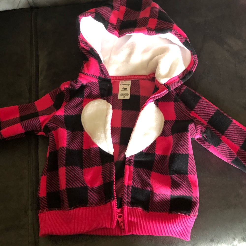 Fluffy jacket for baby girls